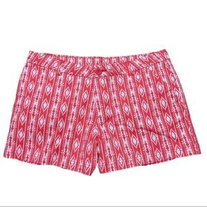 NWT BCG Roughing It Diva Stripes Ikat Print Shorts Sz 12